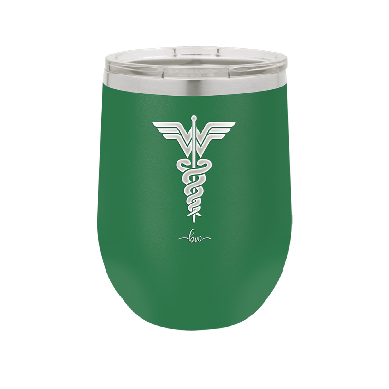 RN Wonder Woman Caduceus - Laser Engraved Stainless Steel Drinkware - 1592 -