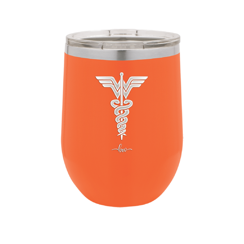 RN Wonder Woman Caduceus - Laser Engraved Stainless Steel Drinkware - 1592 -