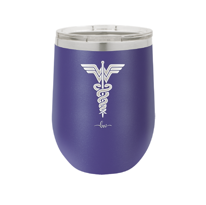 RN Wonder Woman Caduceus - Laser Engraved Stainless Steel Drinkware - 1592 -