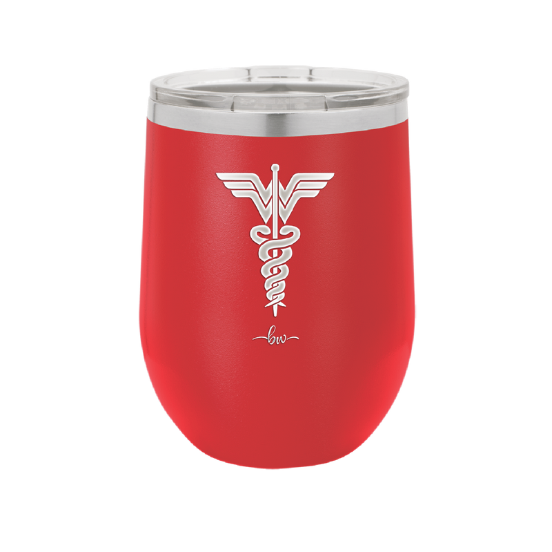 RN Wonder Woman Caduceus - Laser Engraved Stainless Steel Drinkware - 1592 -