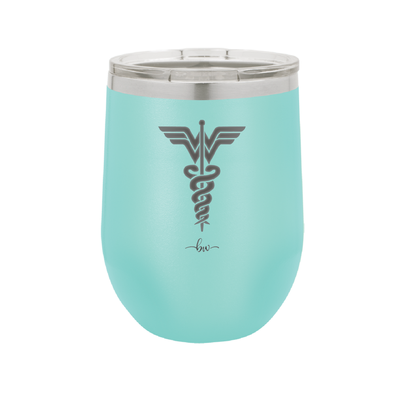 RN Wonder Woman Caduceus - Laser Engraved Stainless Steel Drinkware - 1592 -