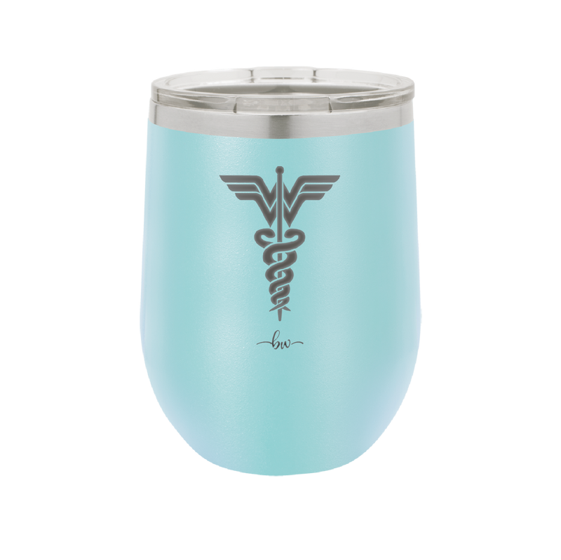 RN Wonder Woman Caduceus - Laser Engraved Stainless Steel Drinkware - 1592 -