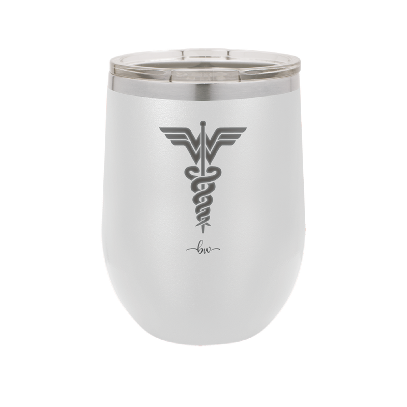 RN Wonder Woman Caduceus - Laser Engraved Stainless Steel Drinkware - 1592 -