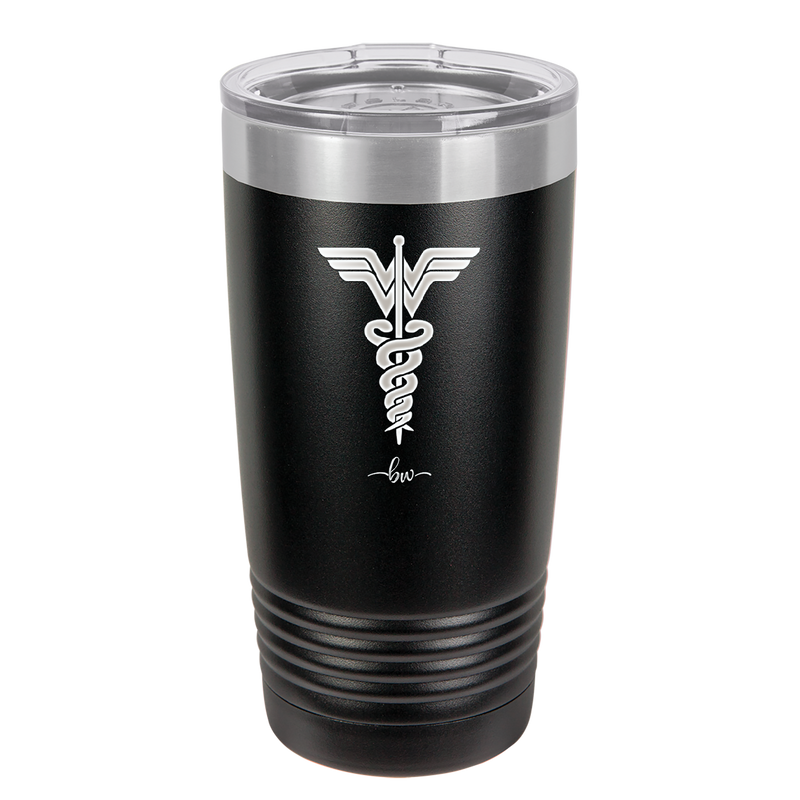 RN Wonder Woman Caduceus - Laser Engraved Stainless Steel Drinkware - 1592 -