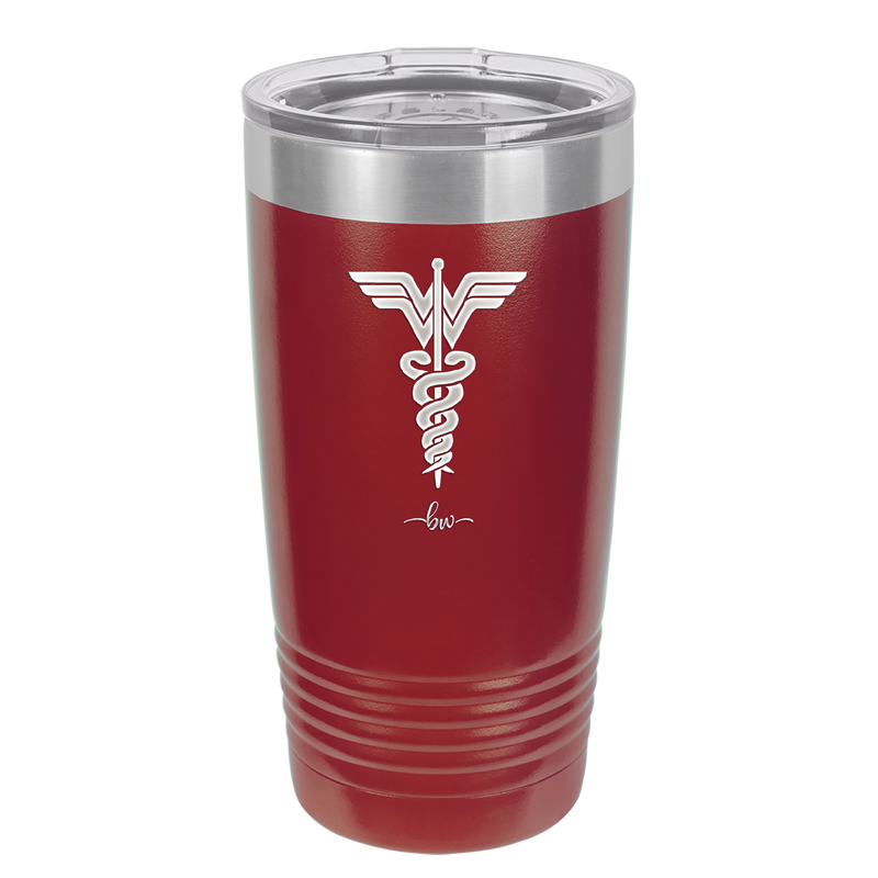 RN Wonder Woman Caduceus - Laser Engraved Stainless Steel Drinkware - 1592 -