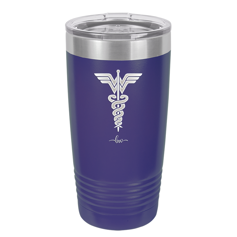 RN Wonder Woman Caduceus - Laser Engraved Stainless Steel Drinkware - 1592 -
