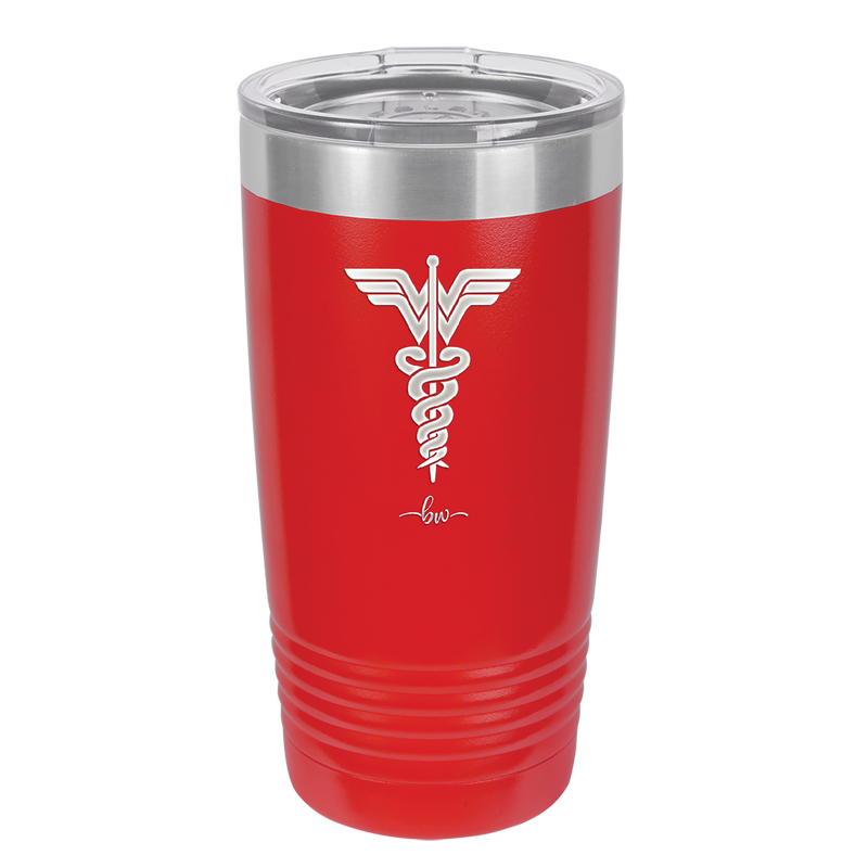 RN Wonder Woman Caduceus - Laser Engraved Stainless Steel Drinkware - 1592 -