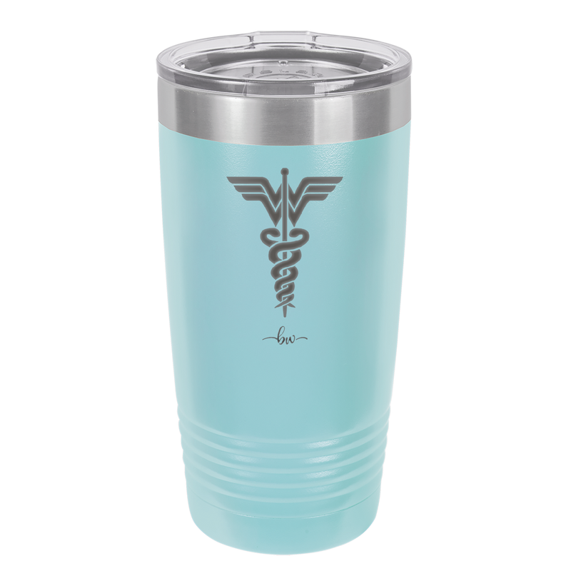 RN Wonder Woman Caduceus - Laser Engraved Stainless Steel Drinkware - 1592 -