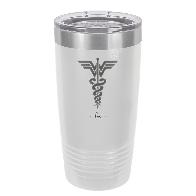 RN Wonder Woman Caduceus - Laser Engraved Stainless Steel Drinkware - 1592 -
