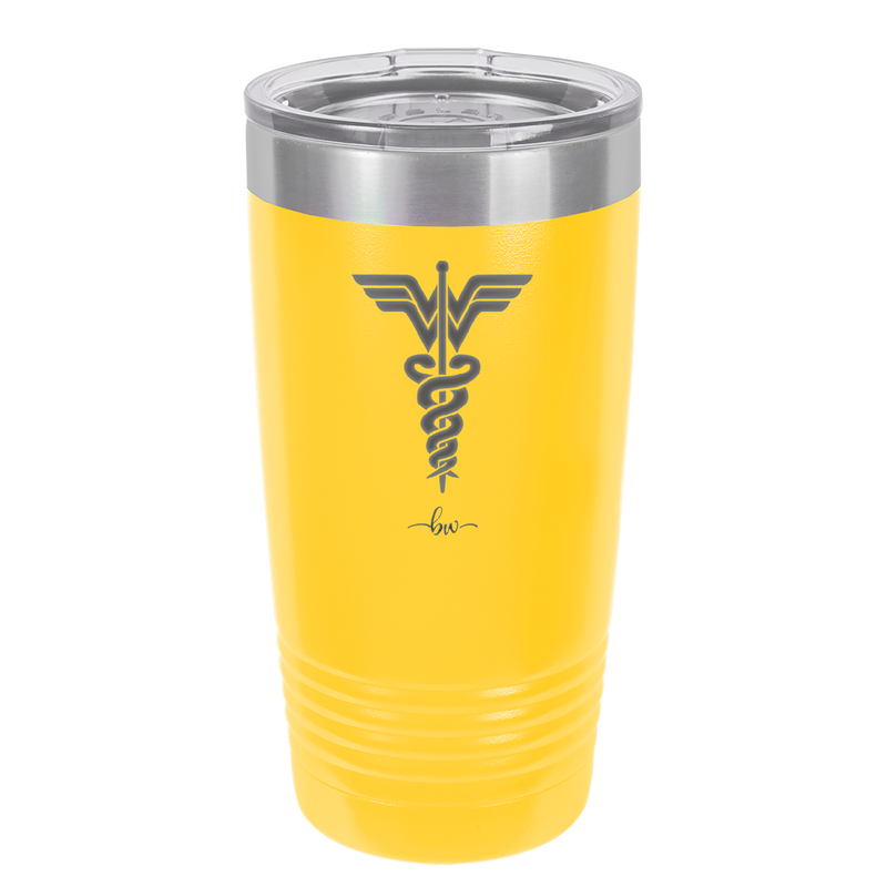 RN Wonder Woman Caduceus - Laser Engraved Stainless Steel Drinkware - 1592 -