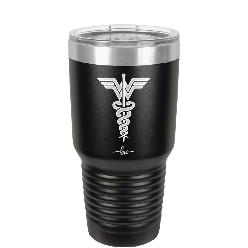 RN Wonder Woman Caduceus - Laser Engraved Stainless Steel Drinkware - 1592 -