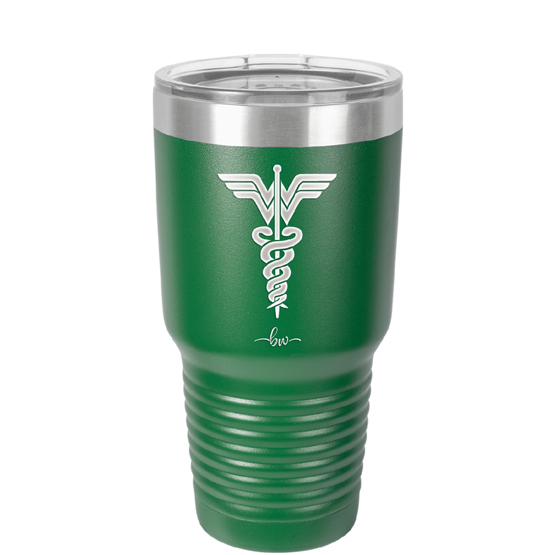 RN Wonder Woman Caduceus - Laser Engraved Stainless Steel Drinkware - 1592 -