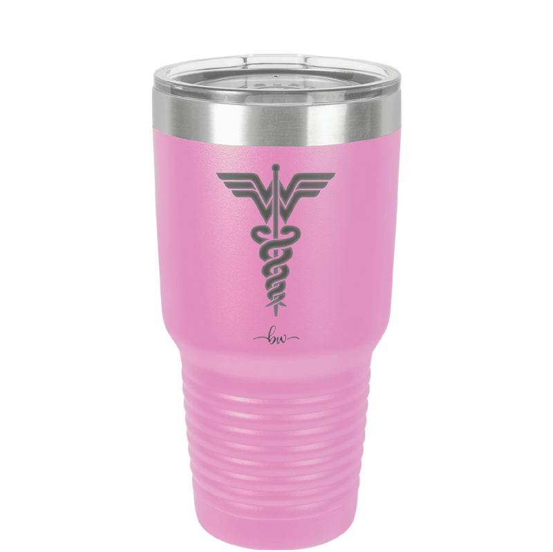 RN Wonder Woman Caduceus - Laser Engraved Stainless Steel Drinkware - 1592 -