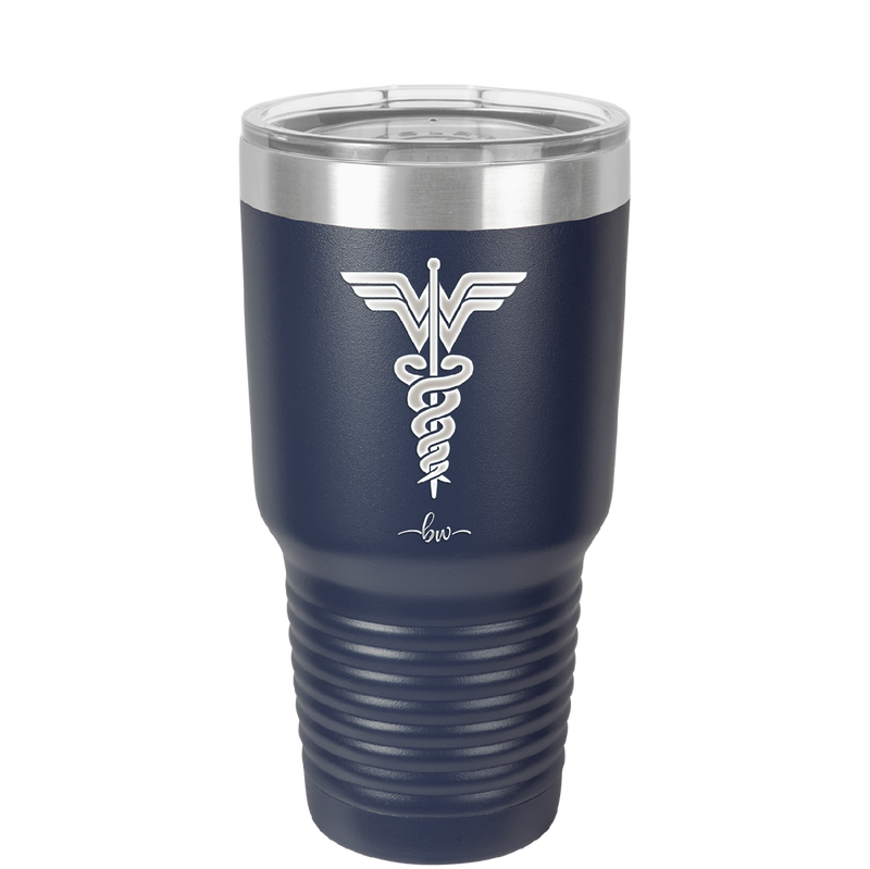 RN Wonder Woman Caduceus - Laser Engraved Stainless Steel Drinkware - 1592 -
