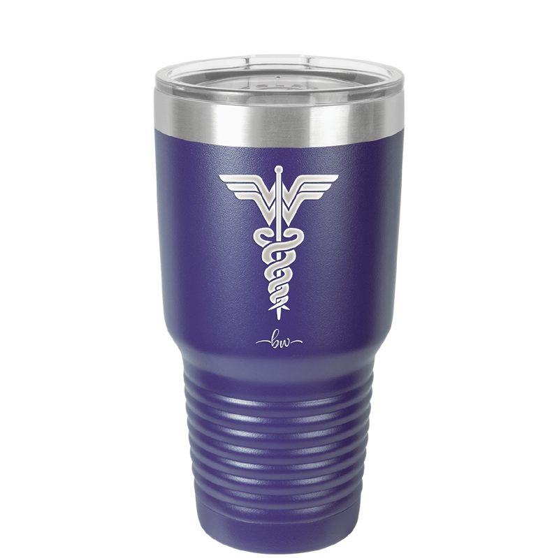 RN Wonder Woman Caduceus - Laser Engraved Stainless Steel Drinkware - 1592 -