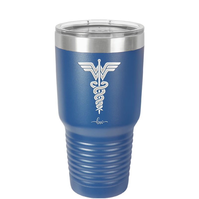 RN Wonder Woman Caduceus - Laser Engraved Stainless Steel Drinkware - 1592 -