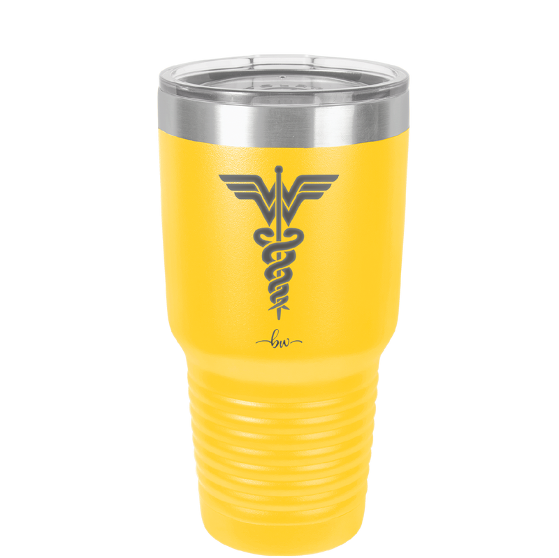 RN Wonder Woman Caduceus - Laser Engraved Stainless Steel Drinkware - 1592 -