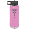 RN Wonder Woman Caduceus - Laser Engraved Stainless Steel Drinkware - 1592 -