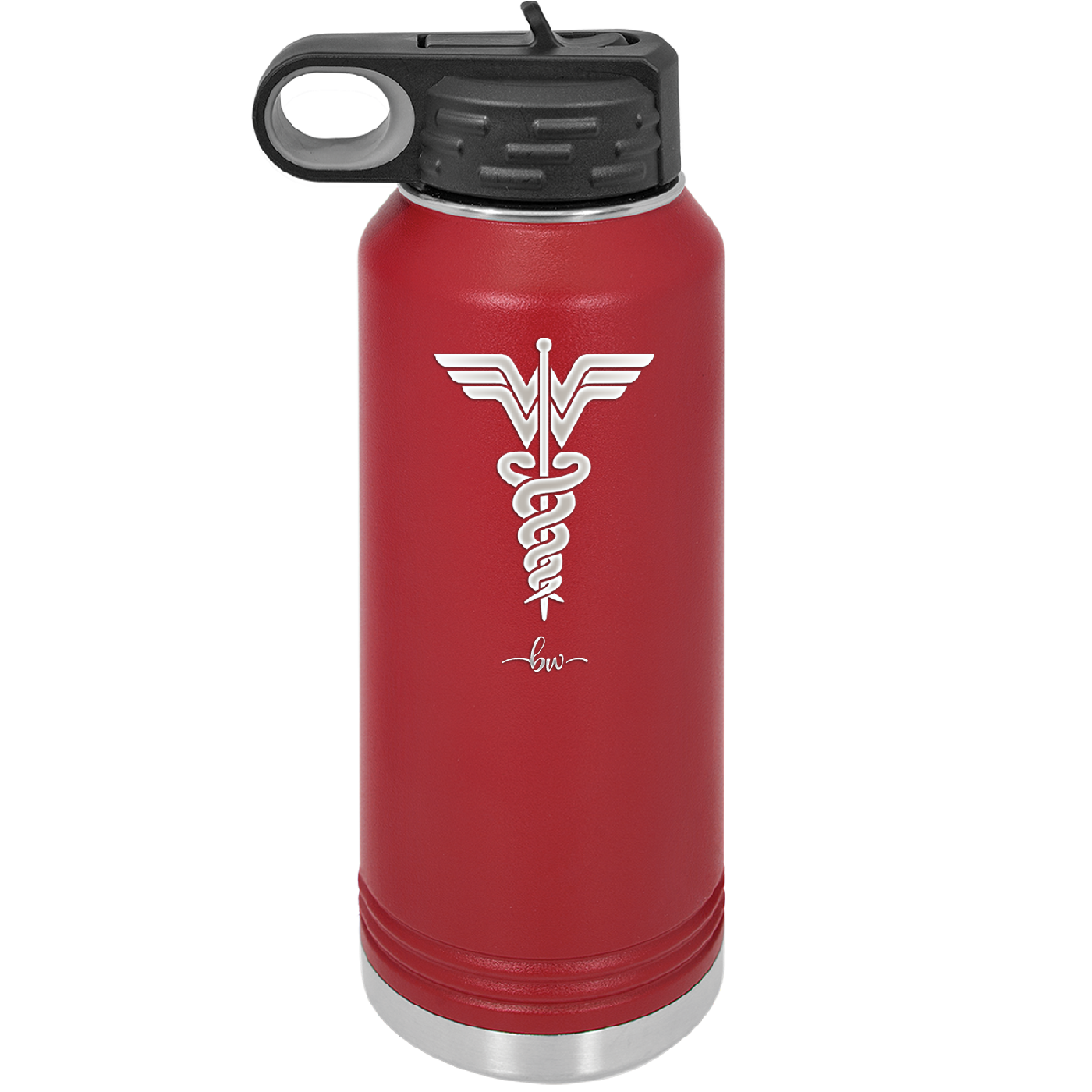 RN Wonder Woman Caduceus - Laser Engraved Stainless Steel Drinkware - 1592 -
