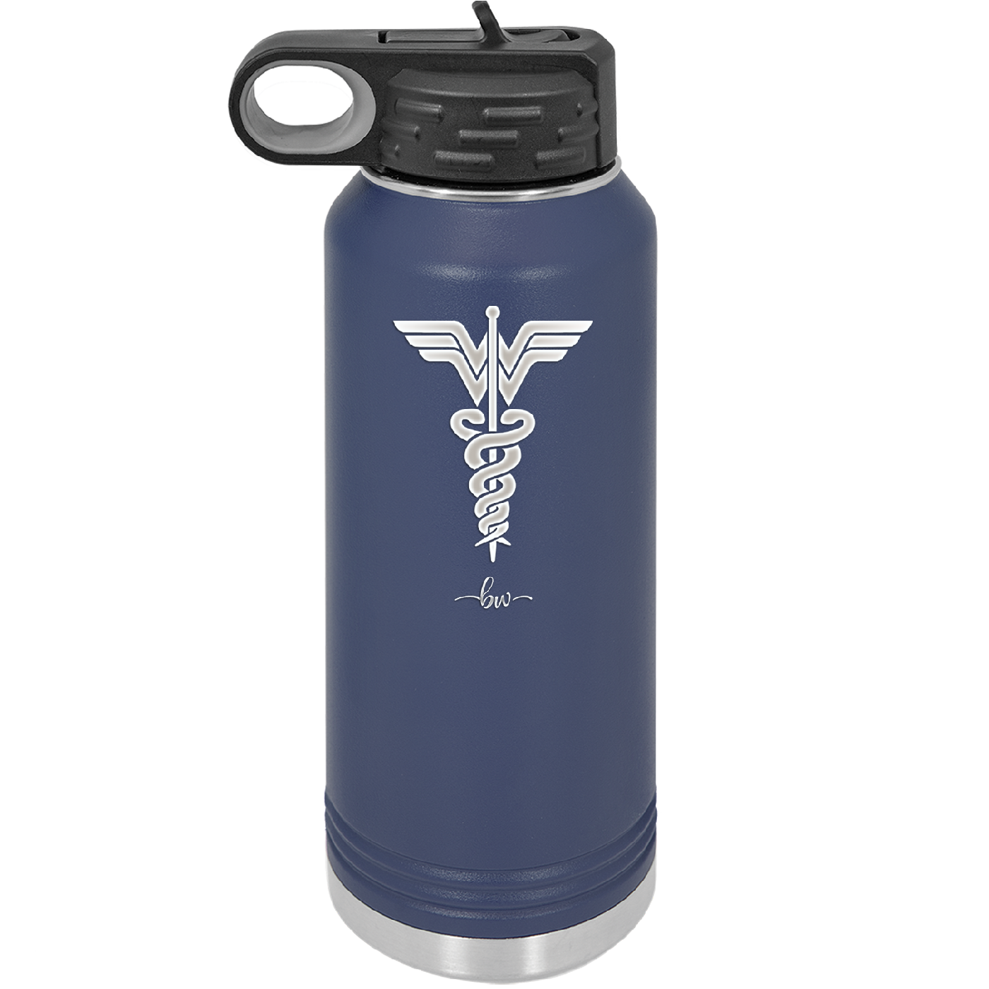 RN Wonder Woman Caduceus - Laser Engraved Stainless Steel Drinkware - 1592 -