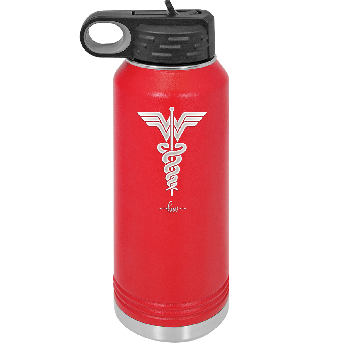 RN Wonder Woman Caduceus - Laser Engraved Stainless Steel Drinkware - 1592 -