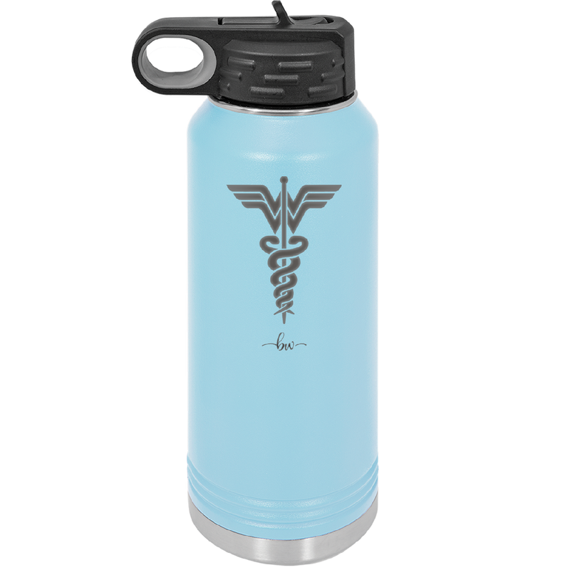 RN Wonder Woman Caduceus - Laser Engraved Stainless Steel Drinkware - 1592 -