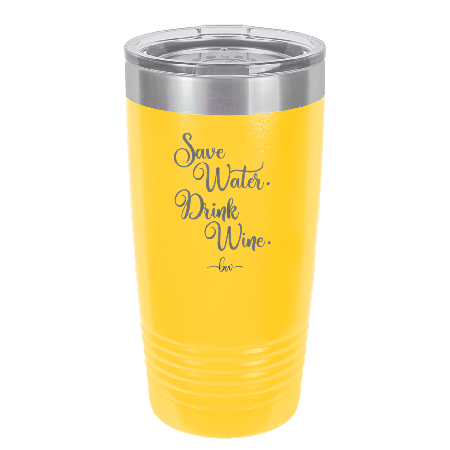 Save Water Drink Wine - Laser Engraved Stainless Steel Drinkware - 1595 -