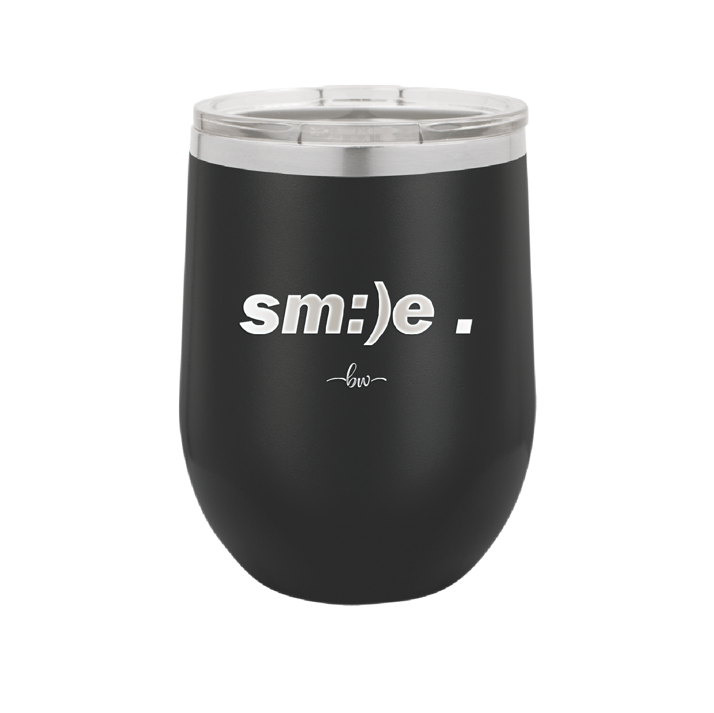 Smile - Laser Engraved Stainless Steel Drinkware - 1596 -