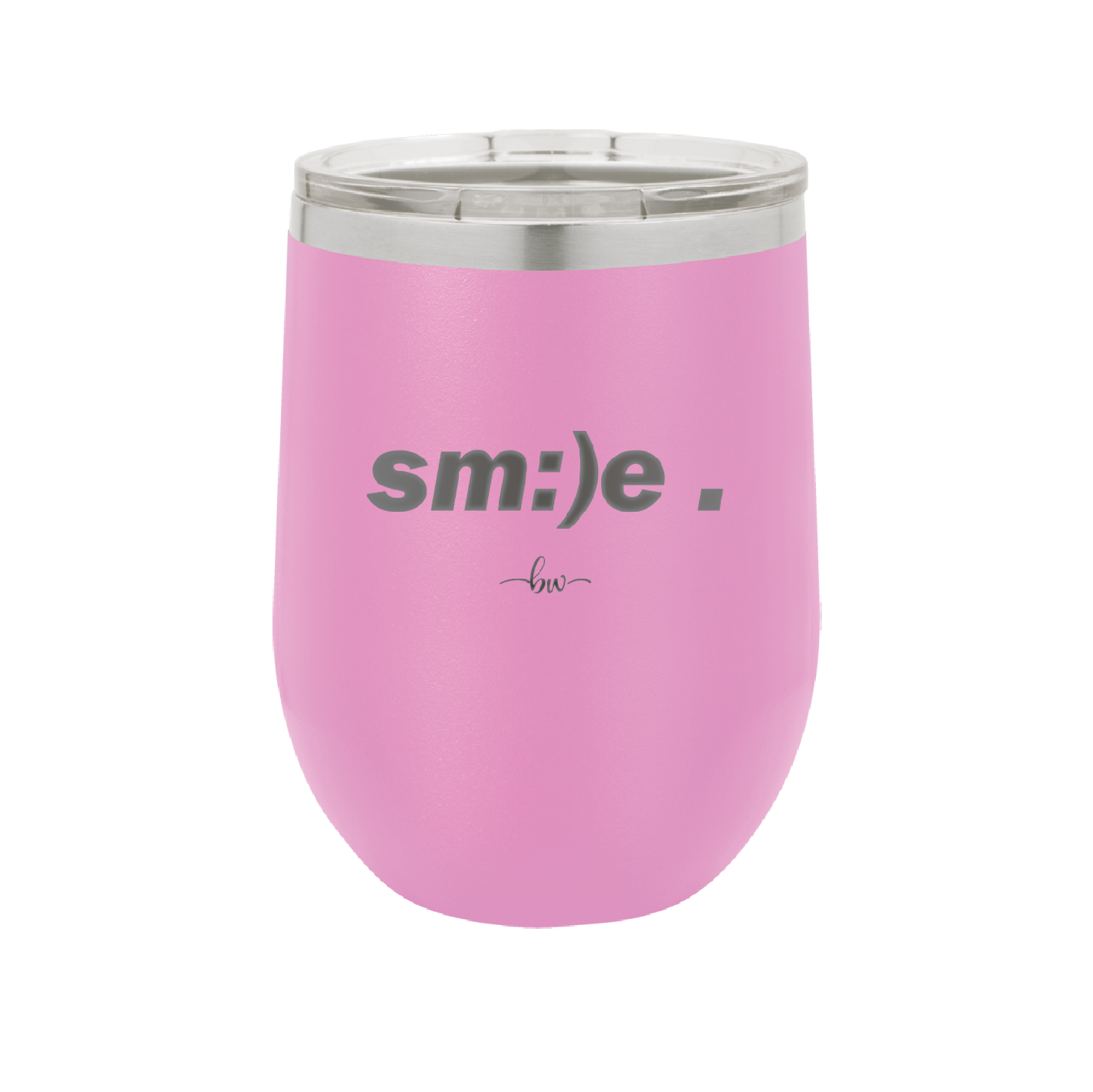 Smile - Laser Engraved Stainless Steel Drinkware - 1596 -
