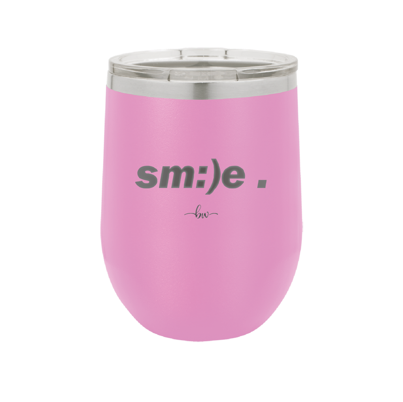 Smile - Laser Engraved Stainless Steel Drinkware - 1596 -
