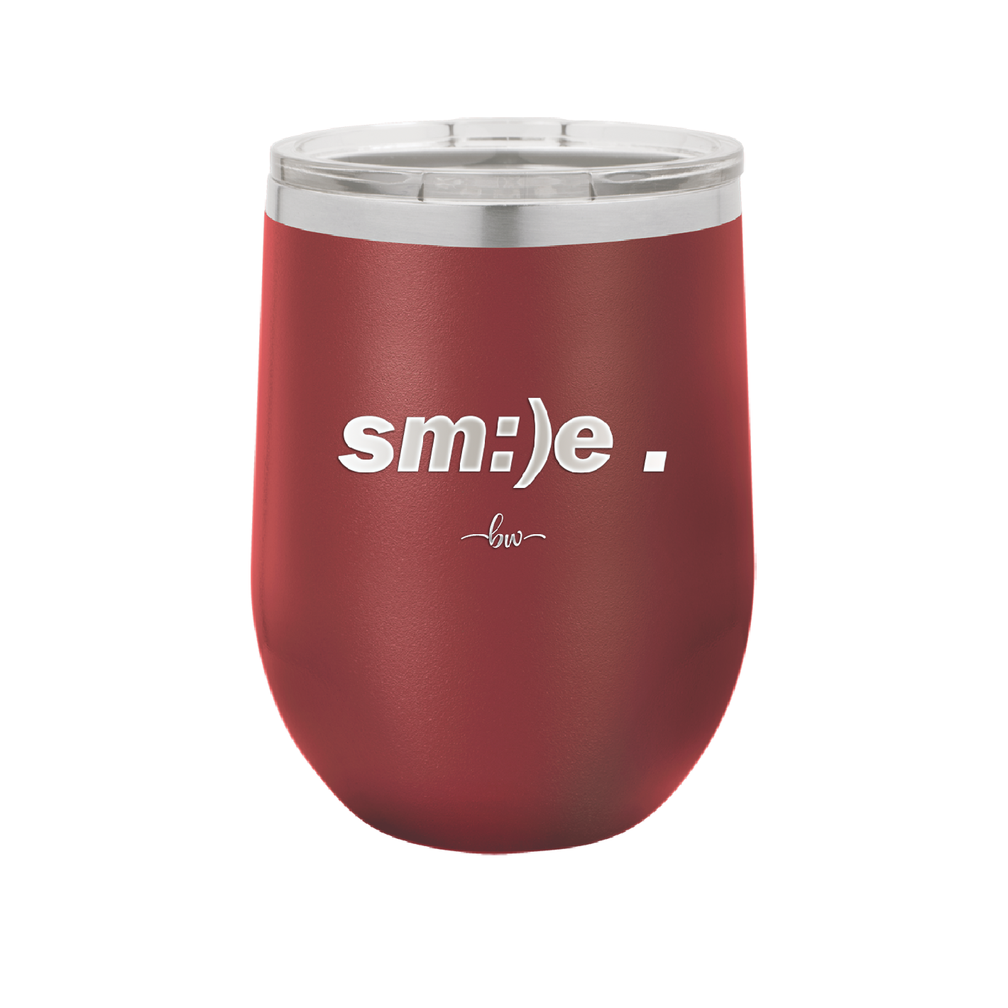Smile - Laser Engraved Stainless Steel Drinkware - 1596 -