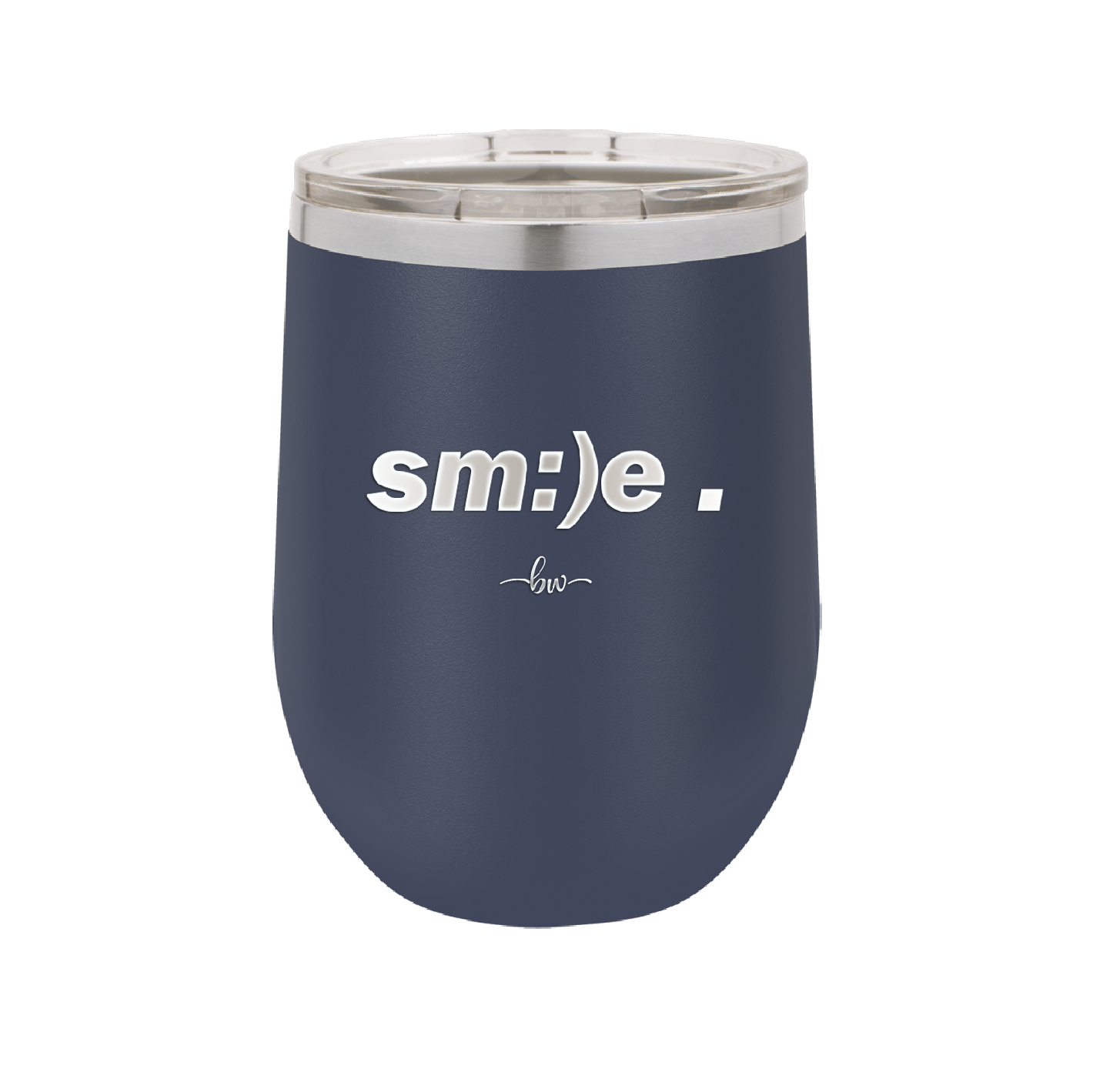 Smile - Laser Engraved Stainless Steel Drinkware - 1596 -