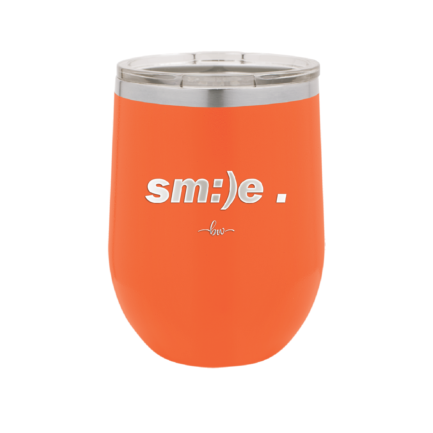 Smile - Laser Engraved Stainless Steel Drinkware - 1596 -