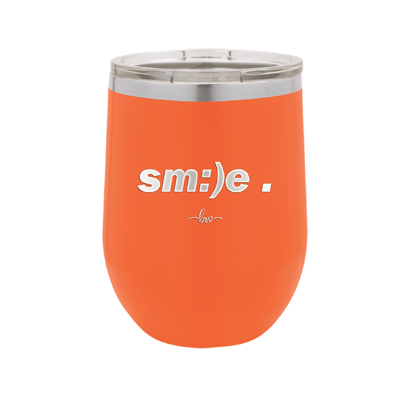 Smile - Laser Engraved Stainless Steel Drinkware - 1596 -