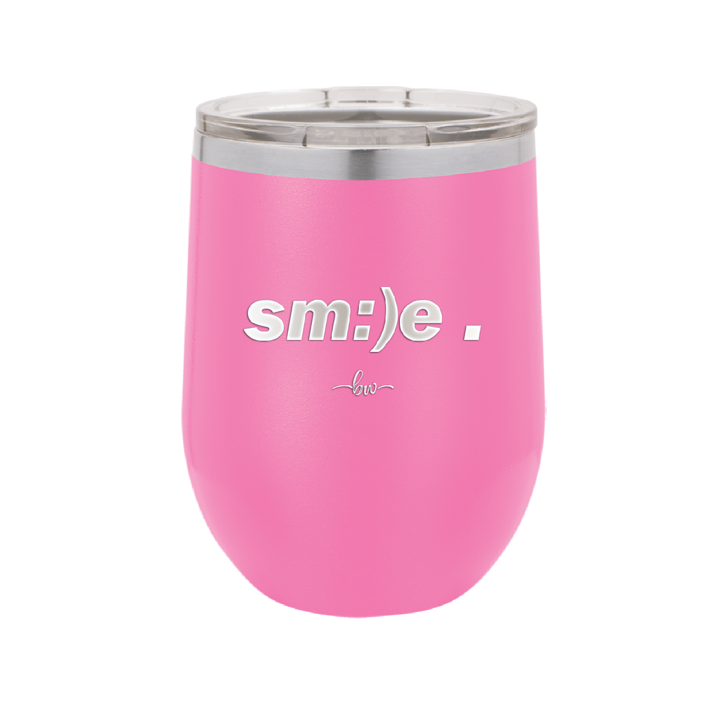 Smile - Laser Engraved Stainless Steel Drinkware - 1596 -
