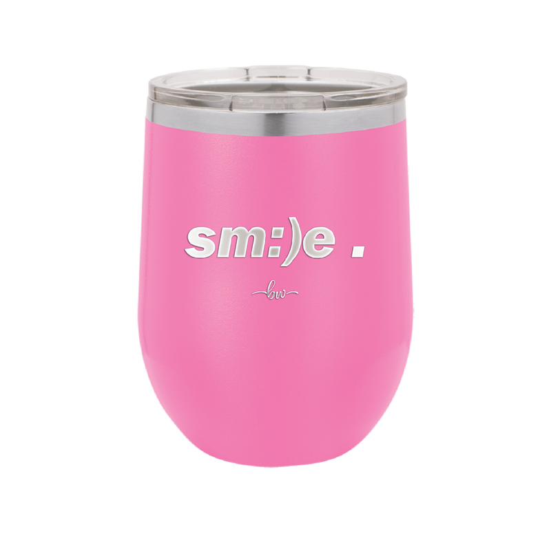 Smile - Laser Engraved Stainless Steel Drinkware - 1596 -