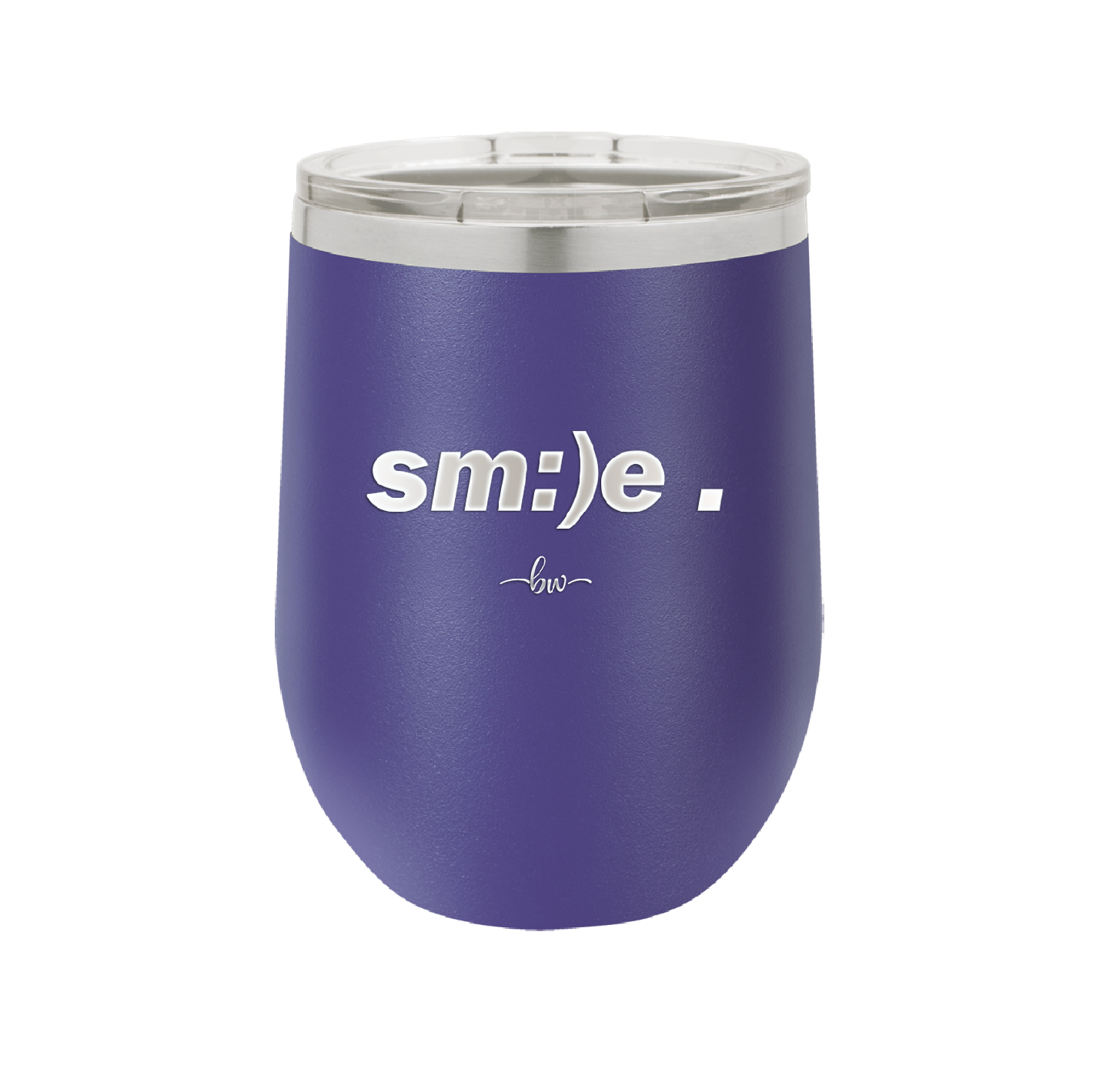 Smile - Laser Engraved Stainless Steel Drinkware - 1596 -