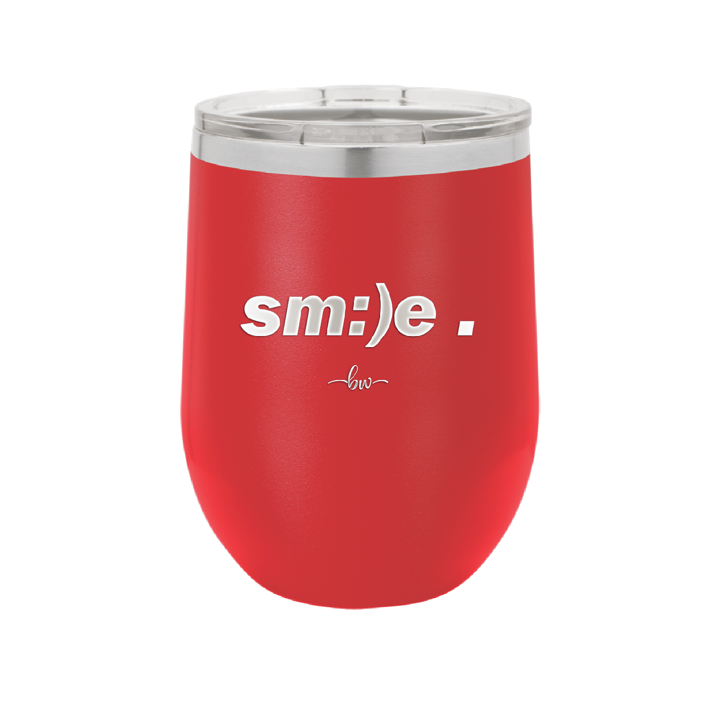 Smile - Laser Engraved Stainless Steel Drinkware - 1596 -