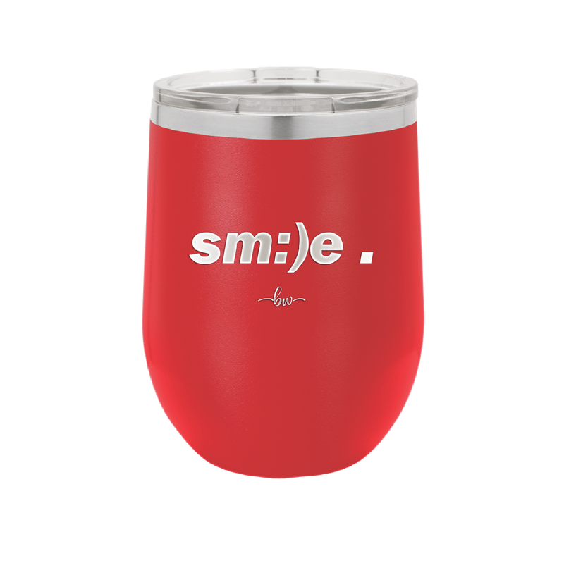 Smile - Laser Engraved Stainless Steel Drinkware - 1596 -