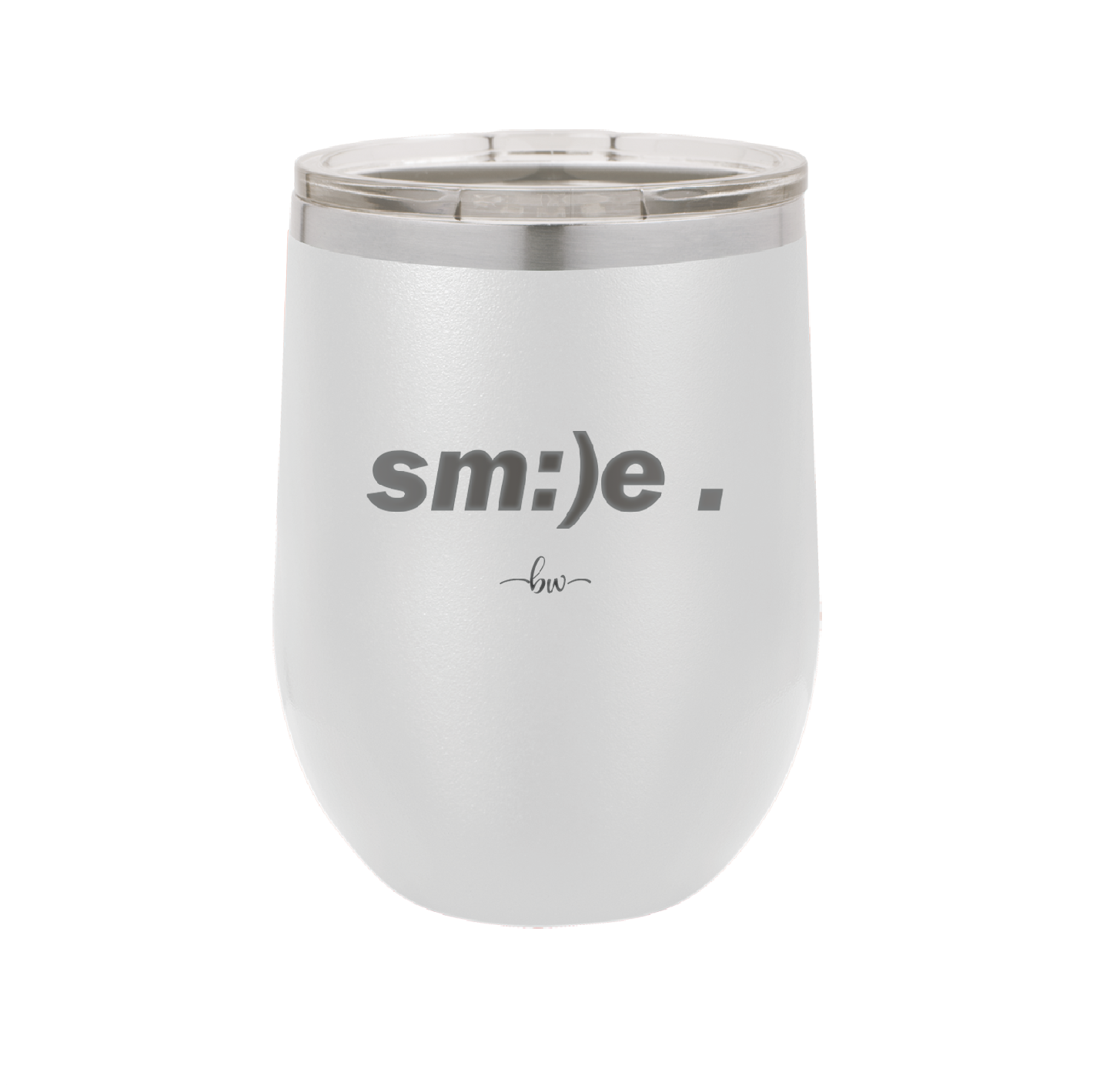 Smile - Laser Engraved Stainless Steel Drinkware - 1596 -