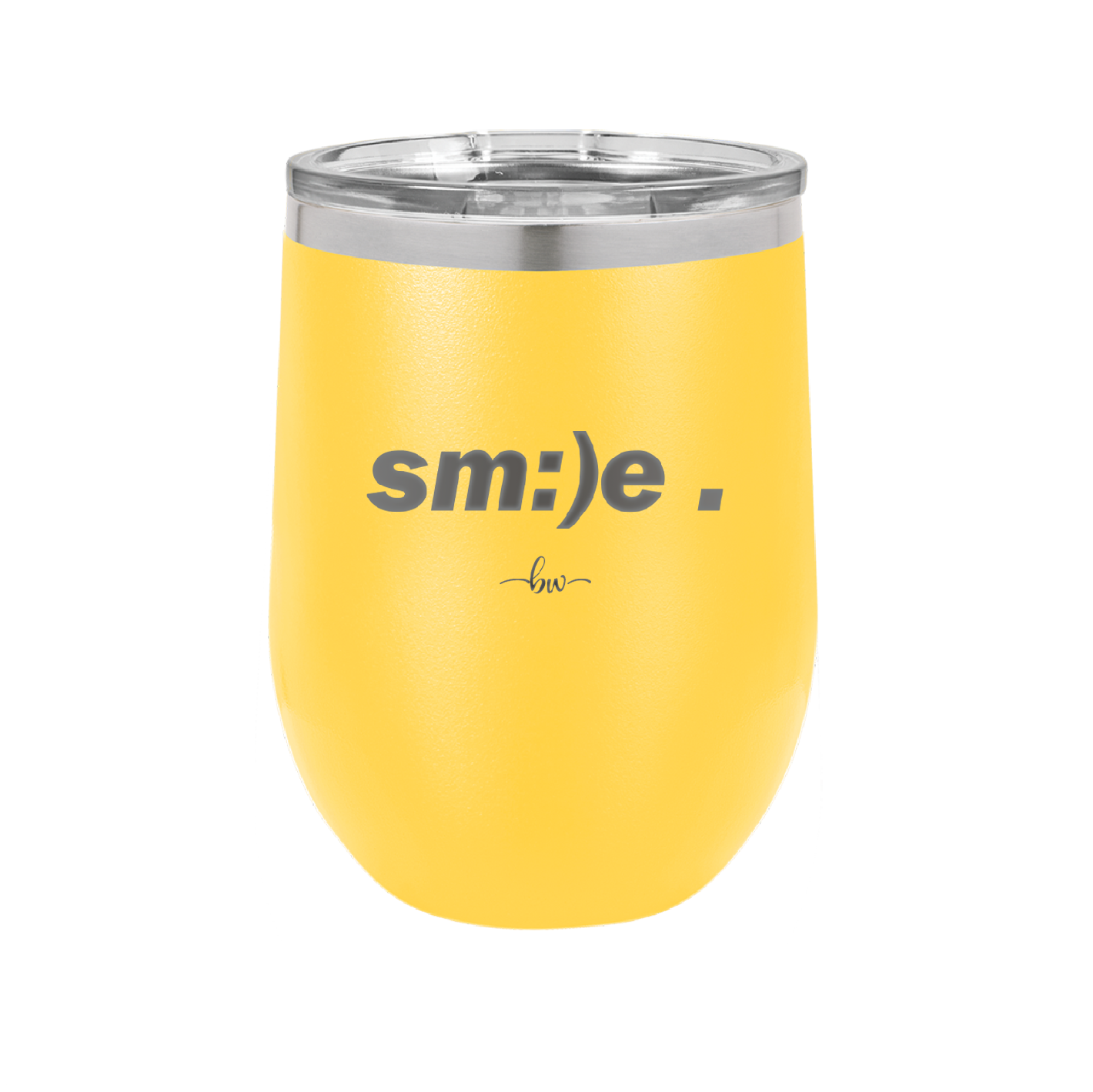 Smile - Laser Engraved Stainless Steel Drinkware - 1596 -