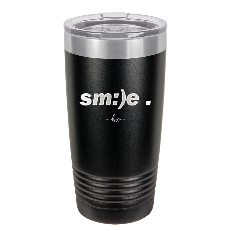 Smile - Laser Engraved Stainless Steel Drinkware - 1596 -