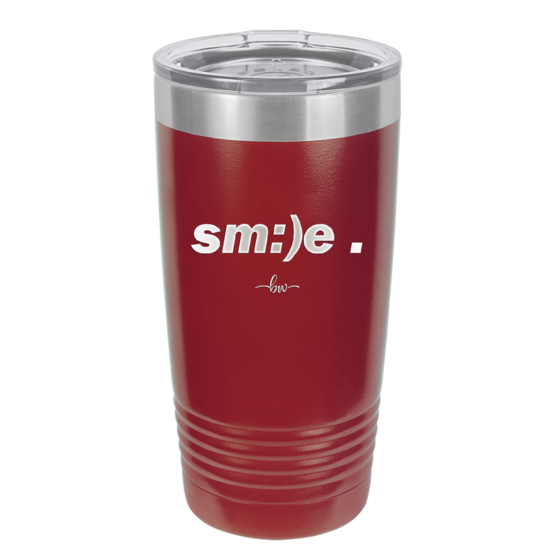 Smile - Laser Engraved Stainless Steel Drinkware - 1596 -