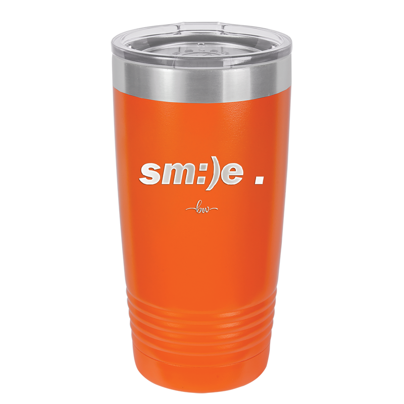 Smile - Laser Engraved Stainless Steel Drinkware - 1596 -
