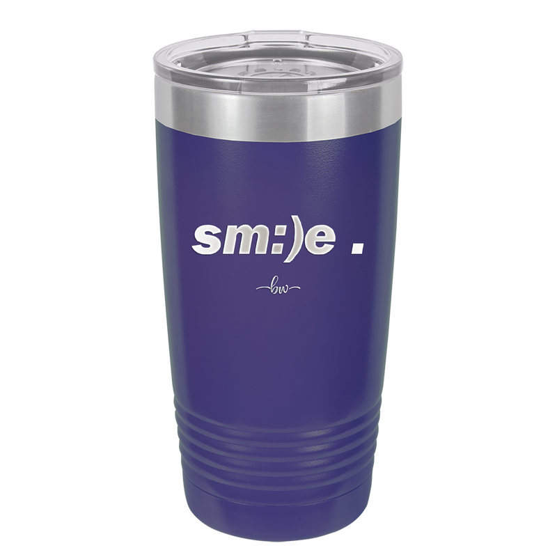 Smile - Laser Engraved Stainless Steel Drinkware - 1596 -