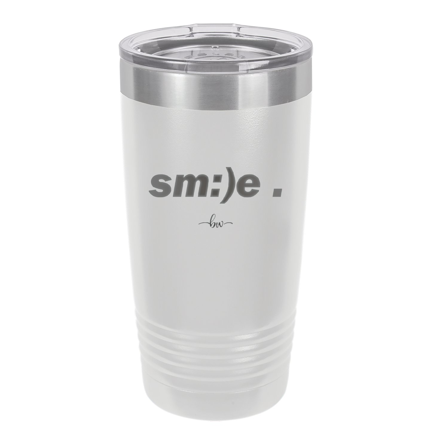 Smile - Laser Engraved Stainless Steel Drinkware - 1596 -