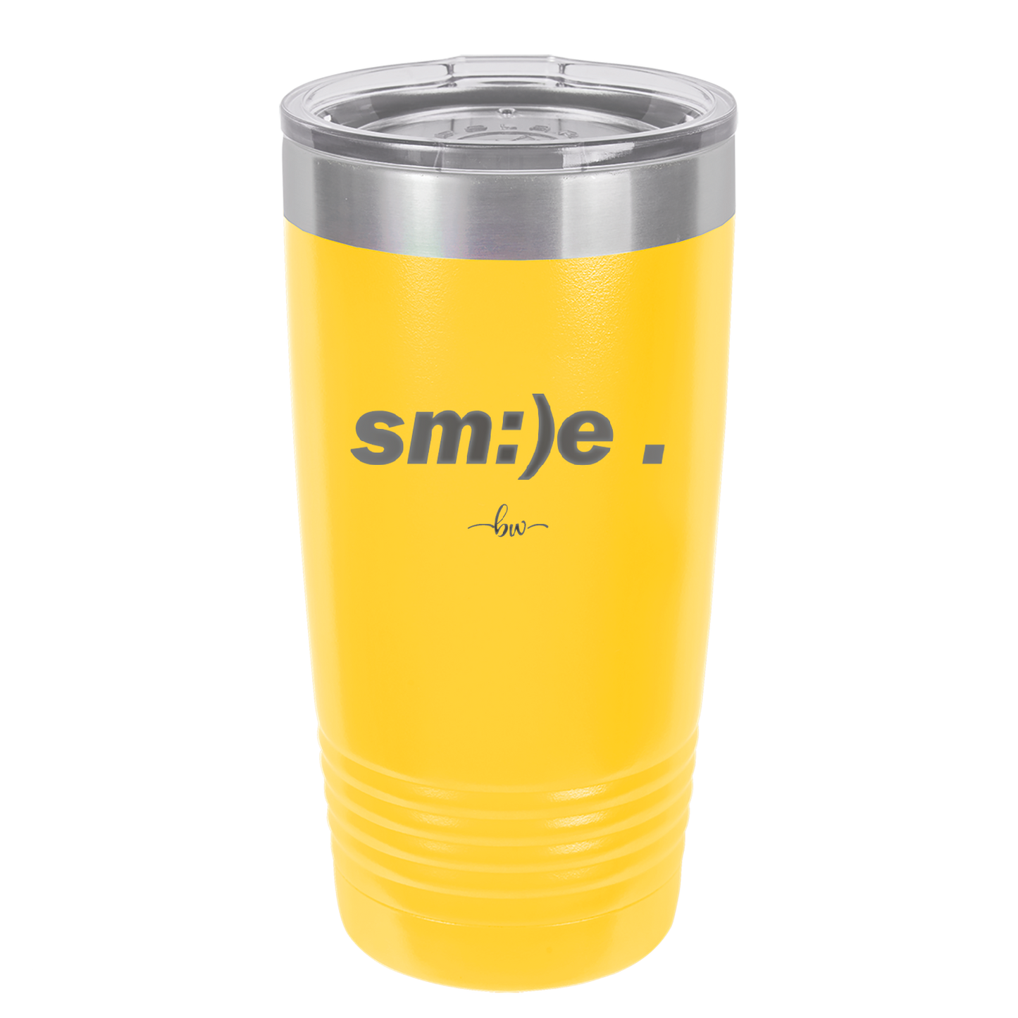 Smile - Laser Engraved Stainless Steel Drinkware - 1596 -