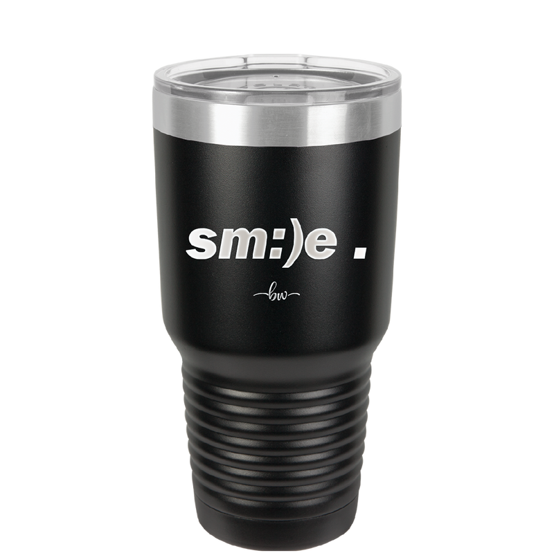 Smile - Laser Engraved Stainless Steel Drinkware - 1596 -