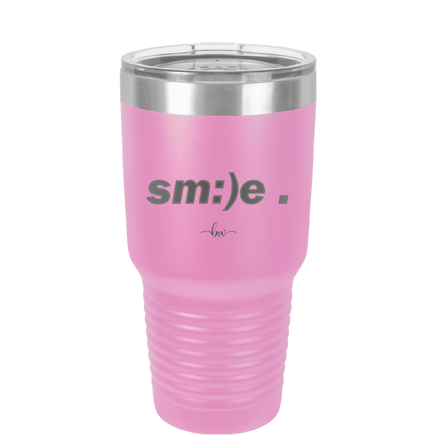 Smile - Laser Engraved Stainless Steel Drinkware - 1596 -