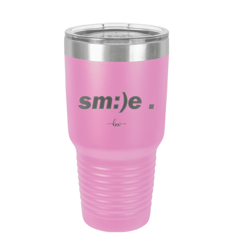 Smile - Laser Engraved Stainless Steel Drinkware - 1596 -